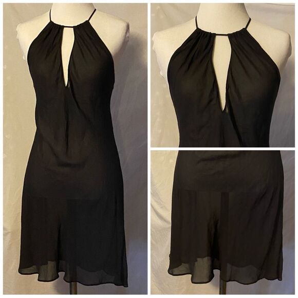 Vintage VS, Sheer V-Neck Halter, Slip Dress - Picture 5 of 15
